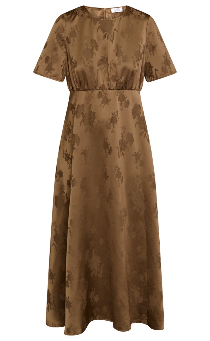 Love & Divine Kjole - Love1561-2 - Brown Flower