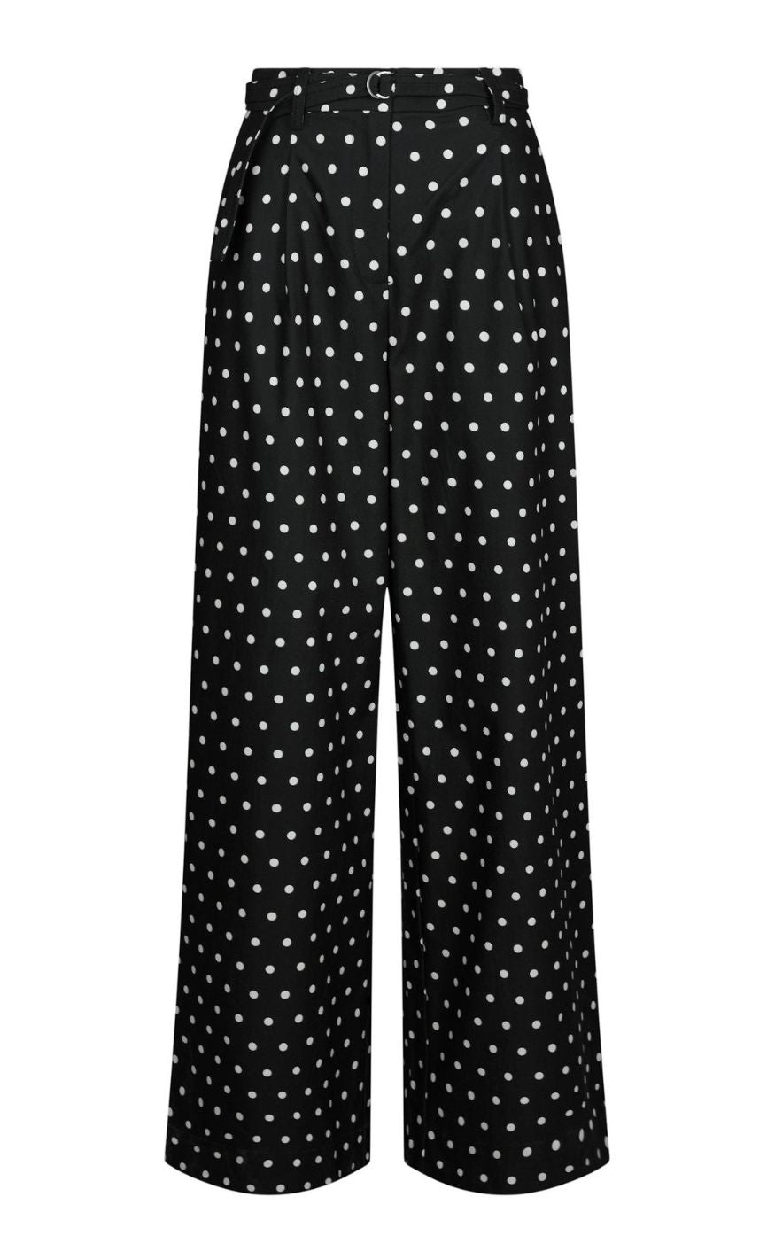 Neo Noir Bukser - Malba Dot - Black