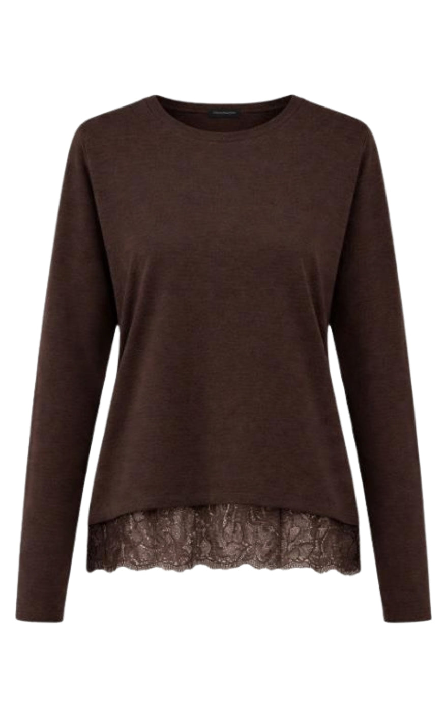 ONLY Bluse - Moster Lace - Chocolate Tone