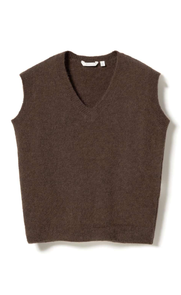 Noella Vest - Leatrice - Dark Brown