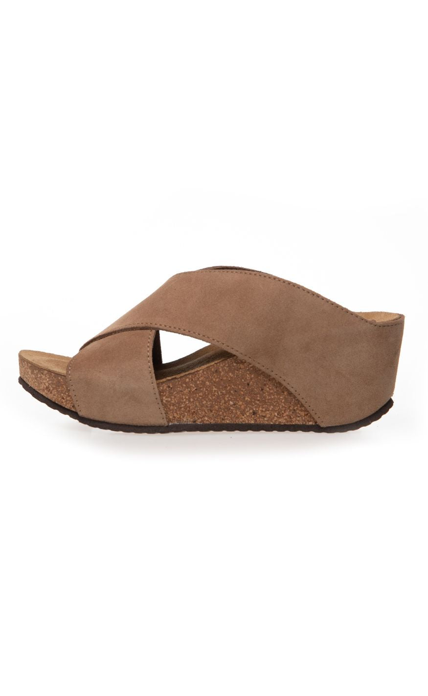 Copehagen Shoes Sandaler - Frances 23 Suede - Dark Beige