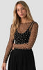 Tim & Simonsen Bluse - Mesh Pearl - Black