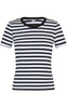 MbyM T-skjorte - Otis-M - White Black Stripe