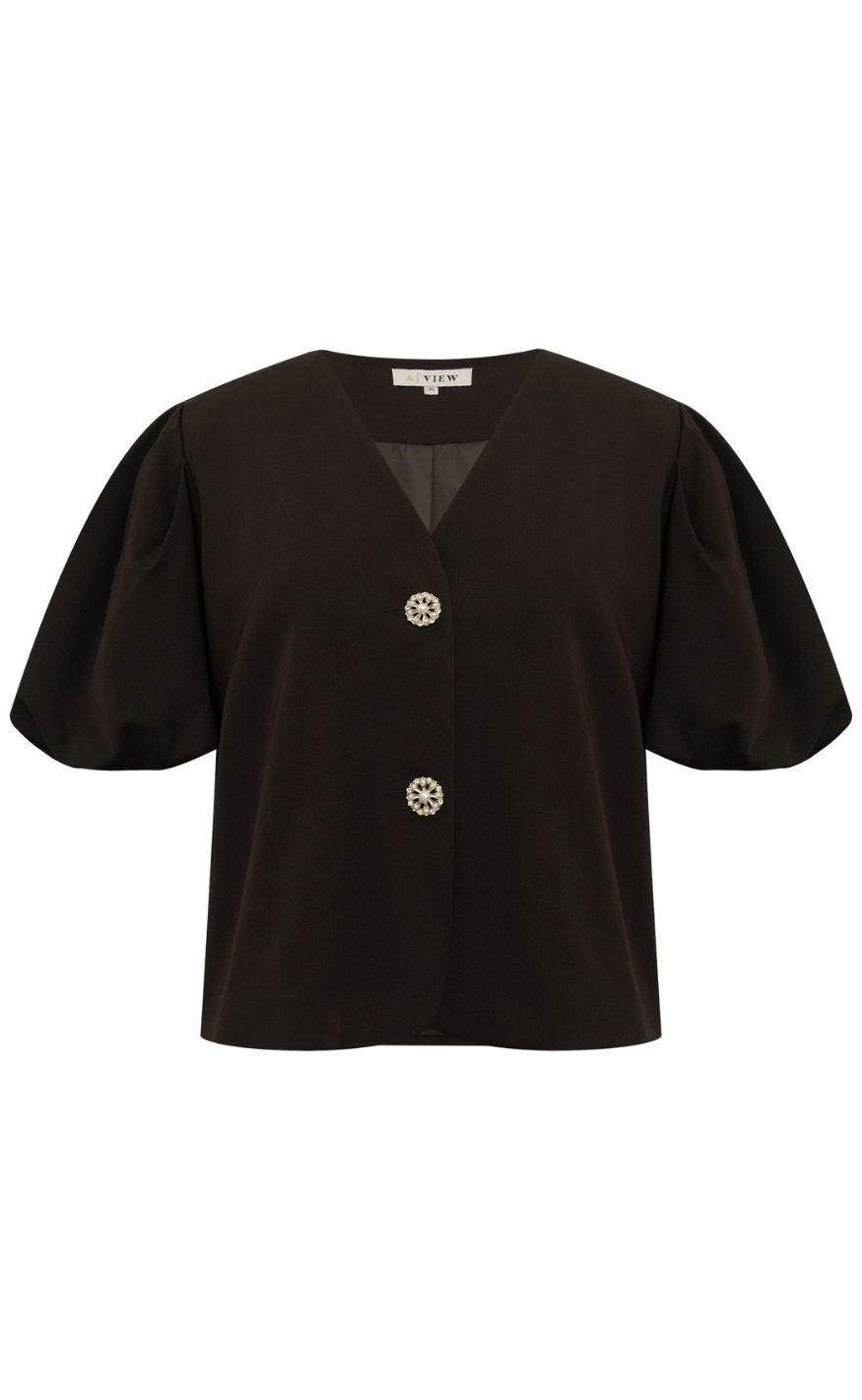 A-View Jakke - Christa Pearl - Dark Brown