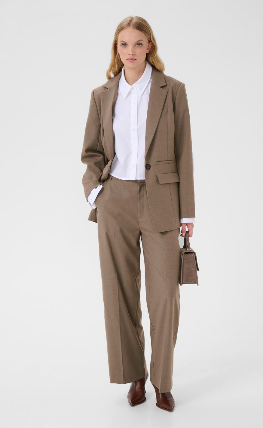 Gestuz Blazer - Paula - Dark Timberwolf Melange
