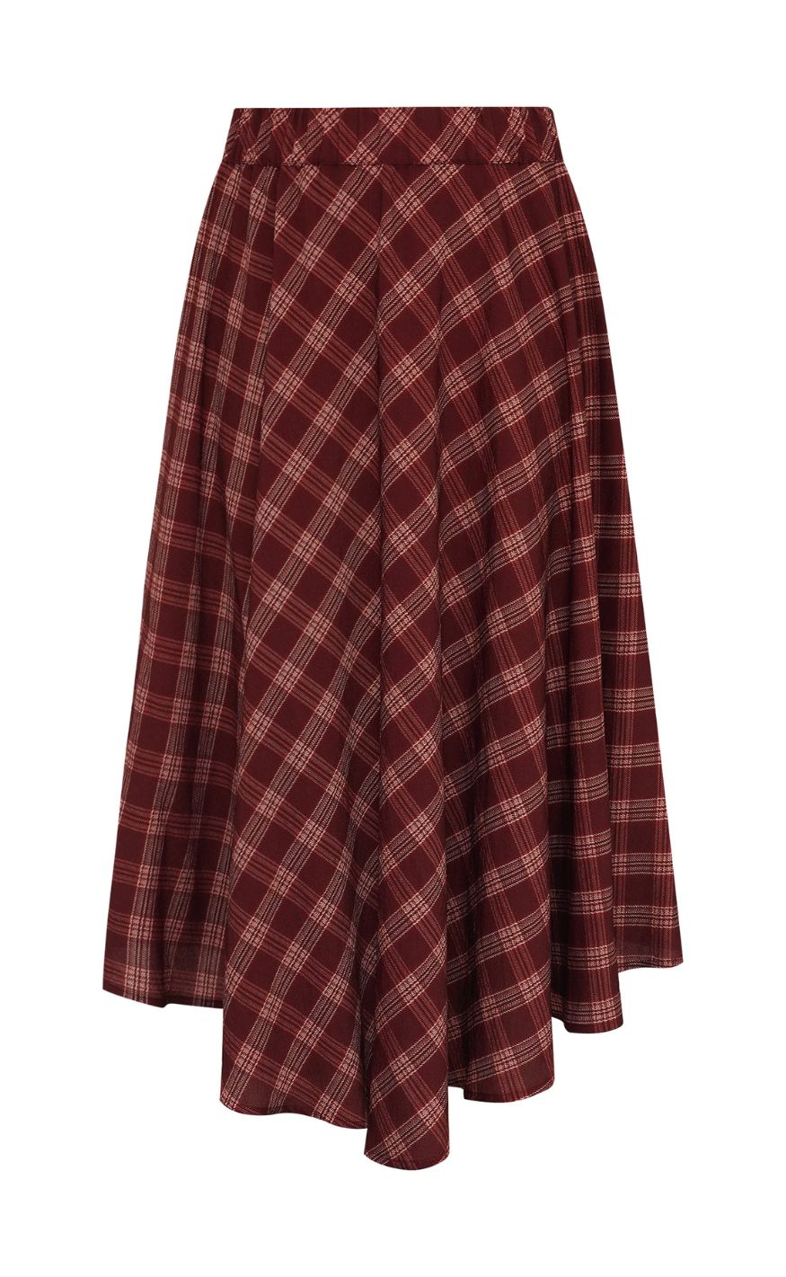 A-View Skjørt - Kanta - Deep Burgundy