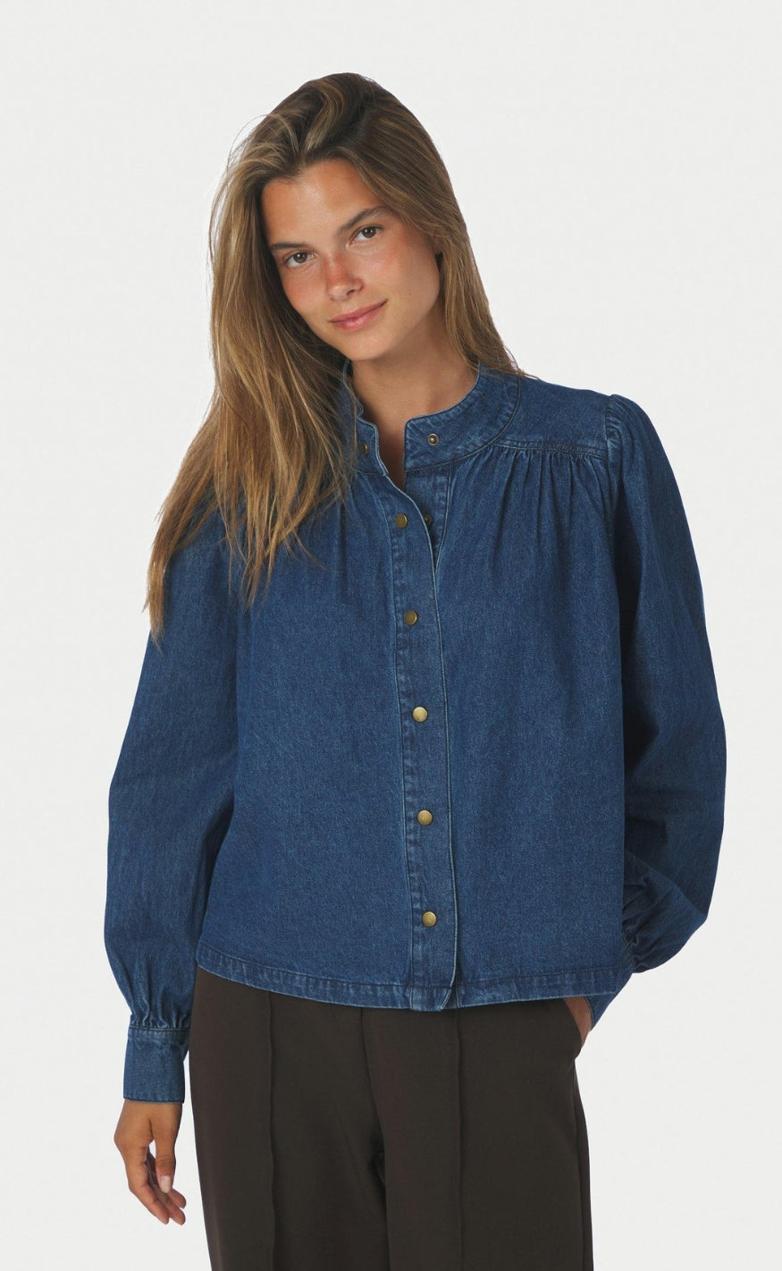 Neo Noir Skjorte - Melya Denim - Blue