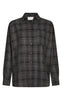 Neo Noir Skjorte - Dalma Flannel Check - Warm Grey