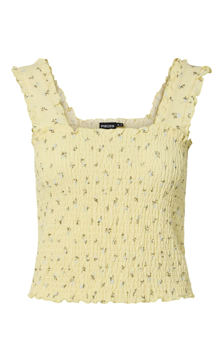 Pieces Topp - Betty - French Vanilla Flower