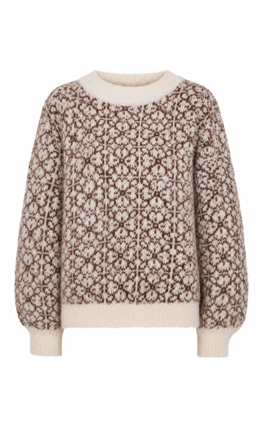 A-View Genser - Oslo - Cream/Brown