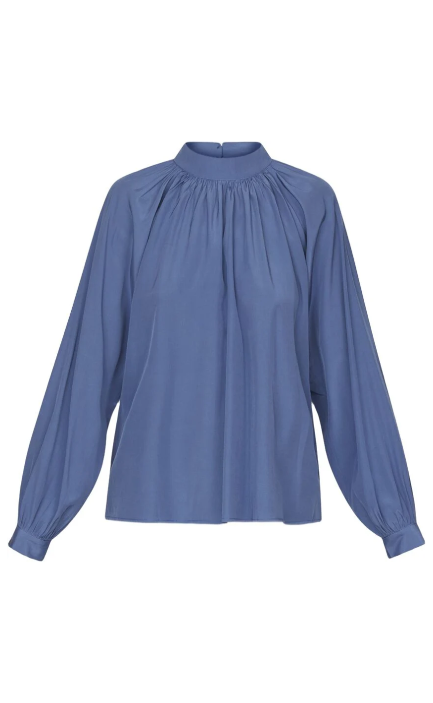 Love & Divine Bluse - Love1201 - Mid Blue