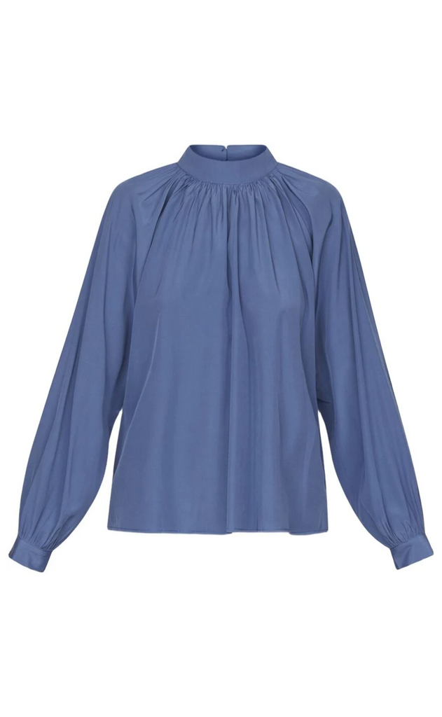Love & Divine Bluse - Love1201 - Mid Blue