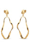 Enamel Ørering - Aloma Large - Gold Colour