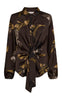 Freequent Bluse - Zila - Mole w. Desert Taupe