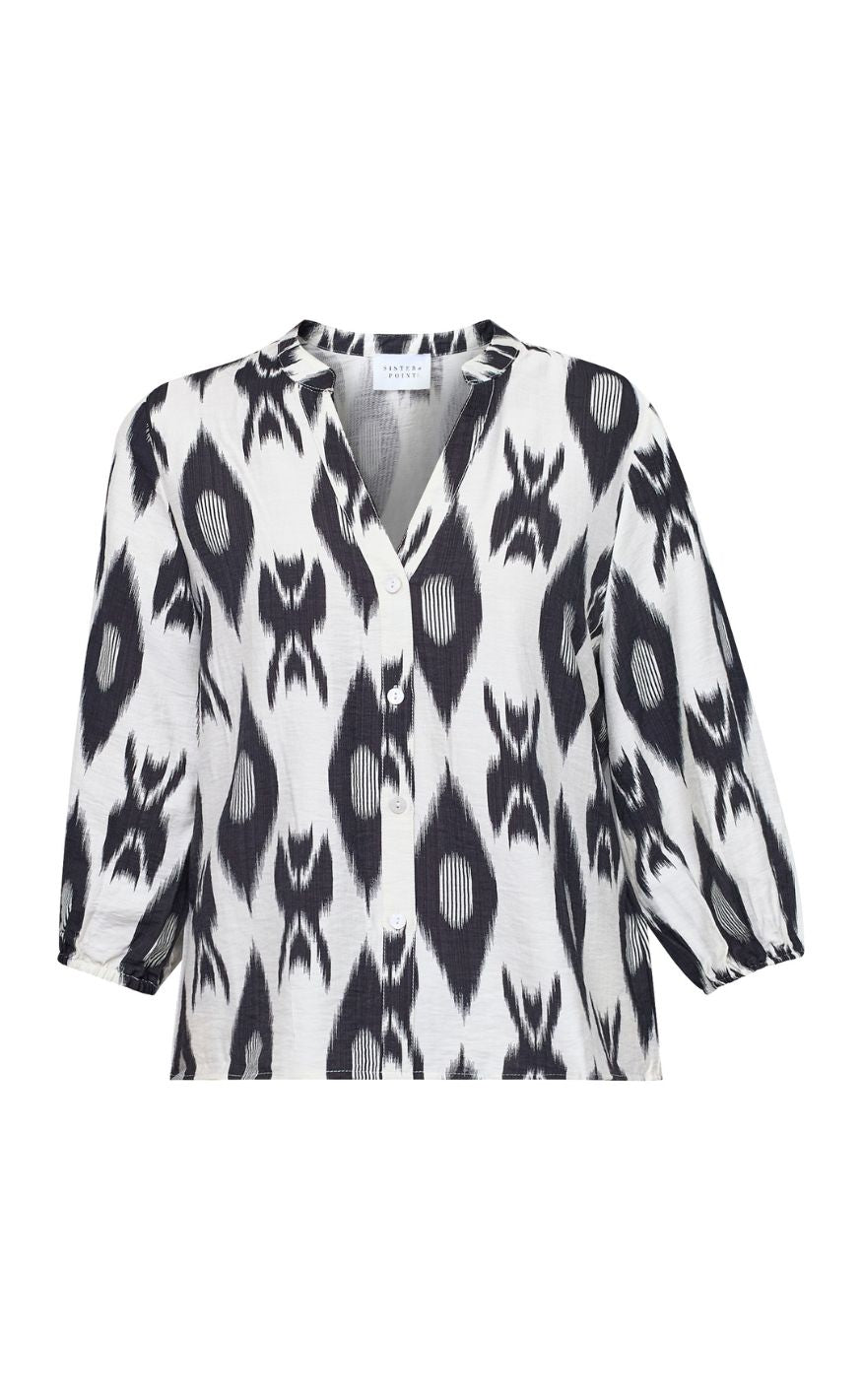 Sisters Point Skjorte - VIABA-SH7 - Cream/Black