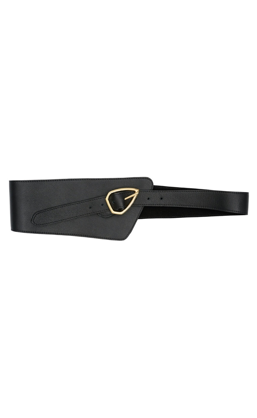 Tim & Simonsen Belte - Elle Wide - Black/Gold