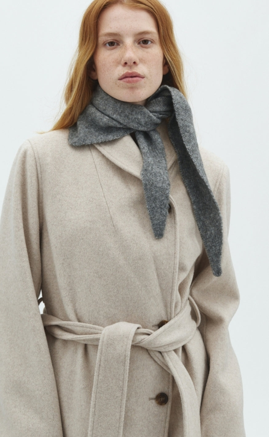 MbyM Skjerf - Ziggiette-M - Medium Grey Melange