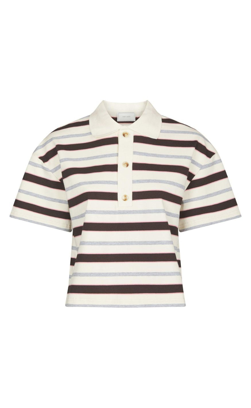 Neo Noir Bluse - Vennera Polo - Grey