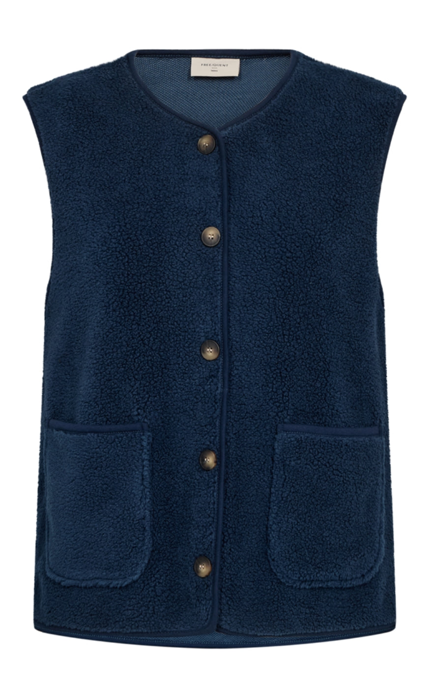 Freequent Vest - Teddy - Moonlit Ocean