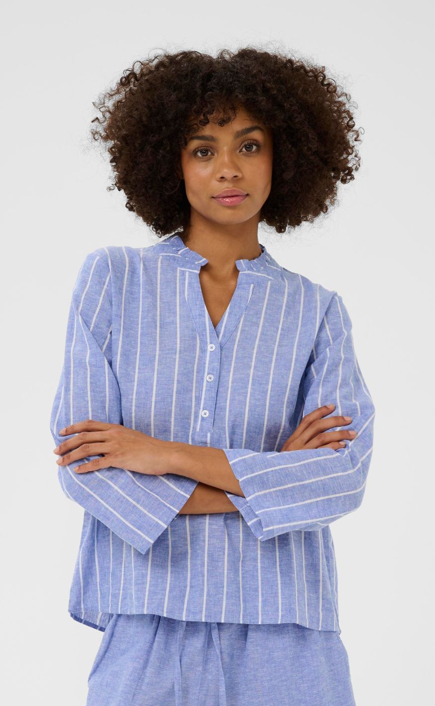 Culture Bluse - Long sleeved - Powder Blue
