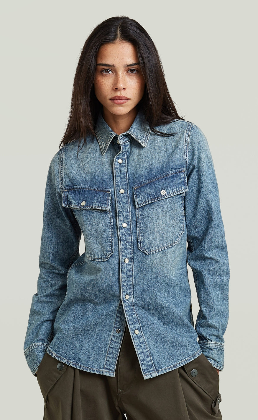 G-STAR Skjorte - Regular Wmn - Vintage Cruiser