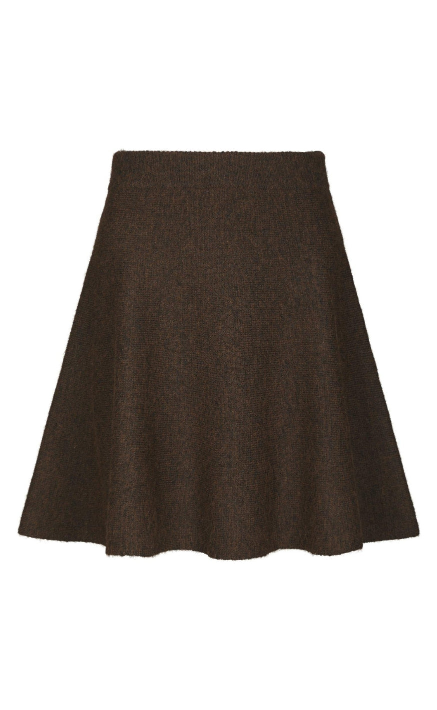Neo Noir Skjørt - Renata Fluffy - Brown Melange