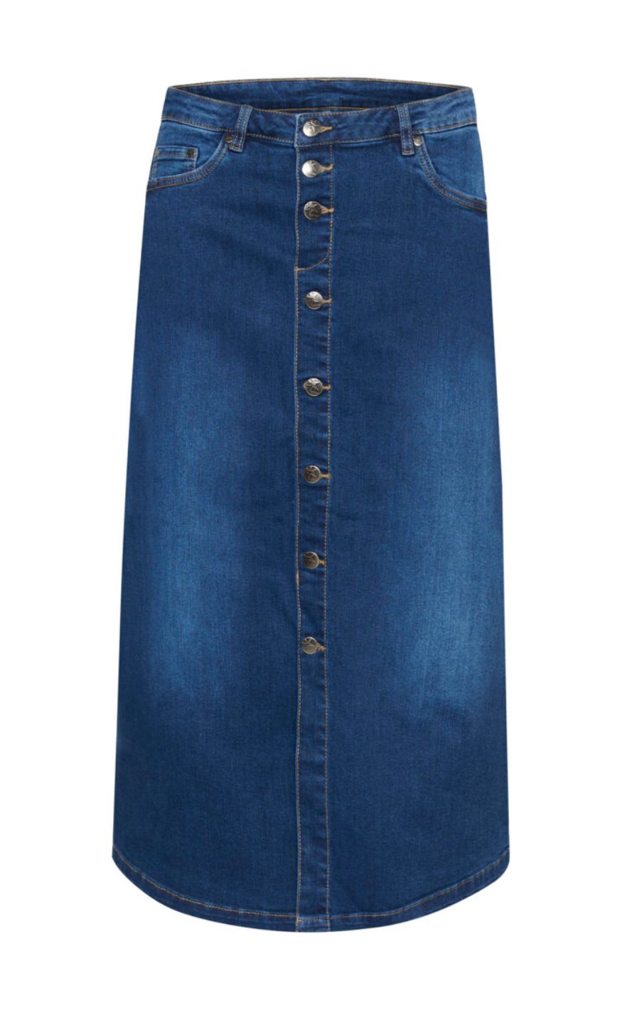 Culture Skjørt - Ami - Dark Blue Wash