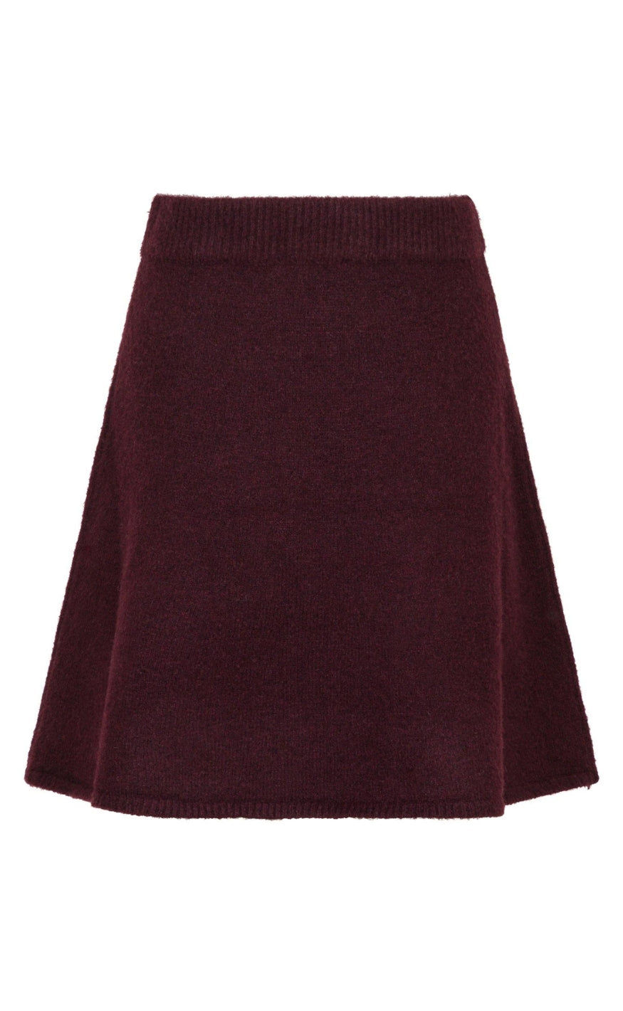 Neo Noir Skjørt - Gisa Knit - Wine