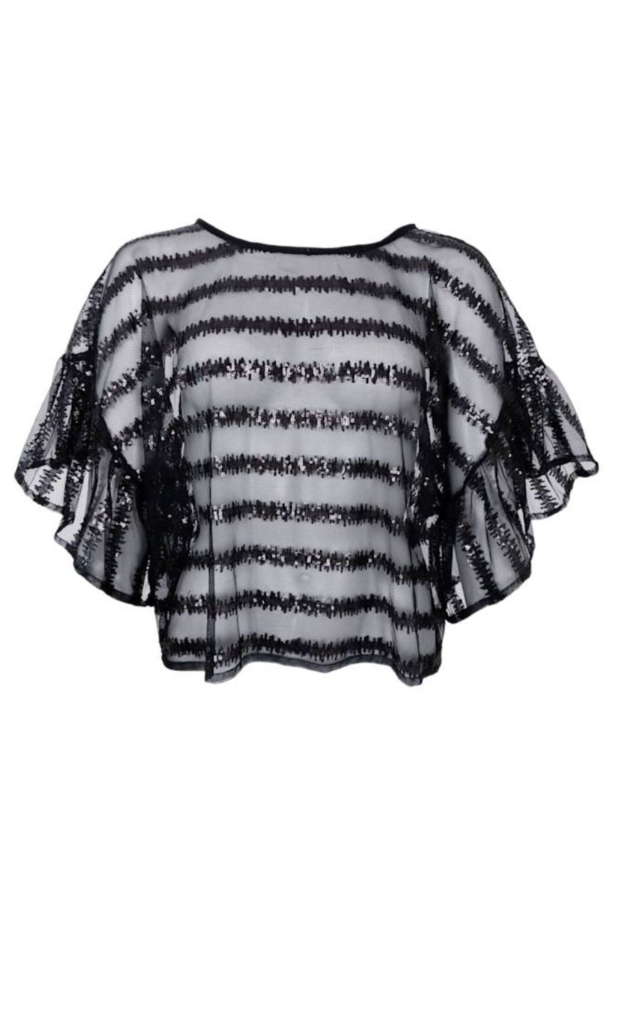 Black Colour Bluse - Lilliana - Black