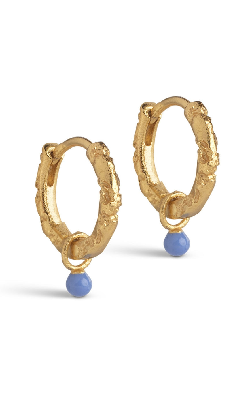 ENAMEL Copenhagen Øreringer - Belle Hoops - Cornflower