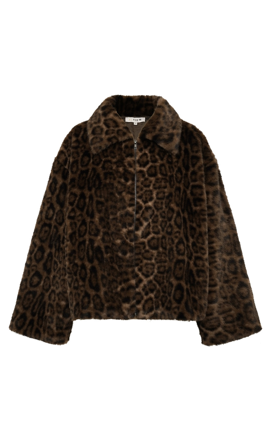 A-View Jakke - Leo Faux - Brown