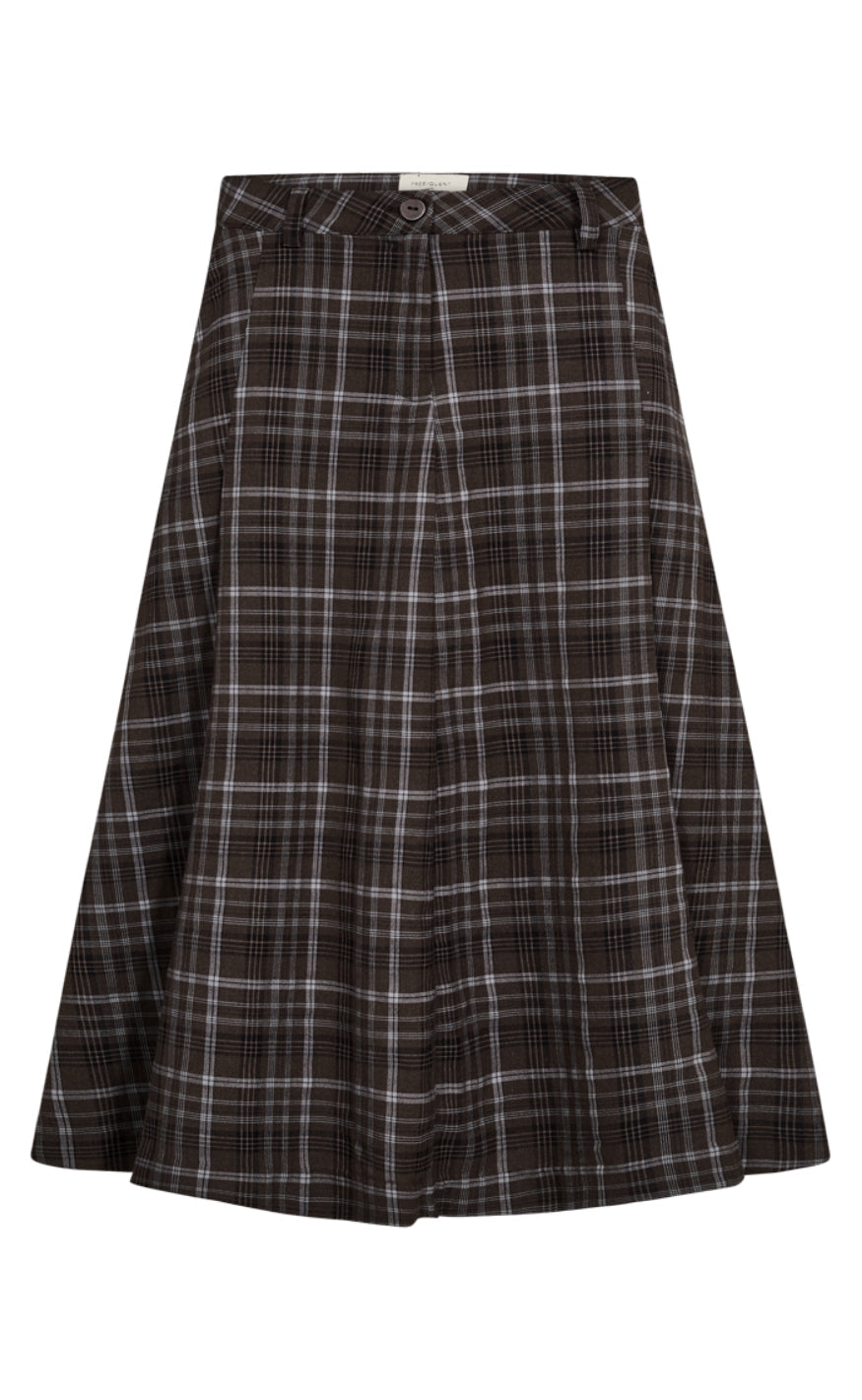 Freequent Skjørt - Kris - Mole w. Chambray Blue
