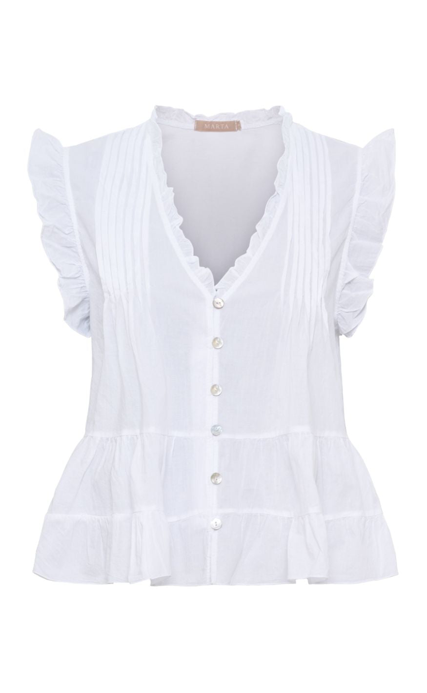 Marta Du Chateau Topp - Emira - White
