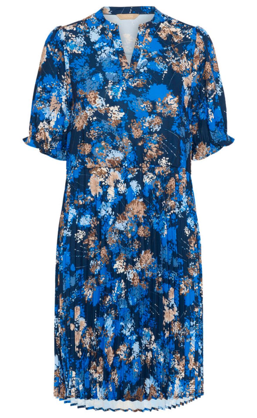 Culture Kjole - Paddy Betty Short - Blue Flower