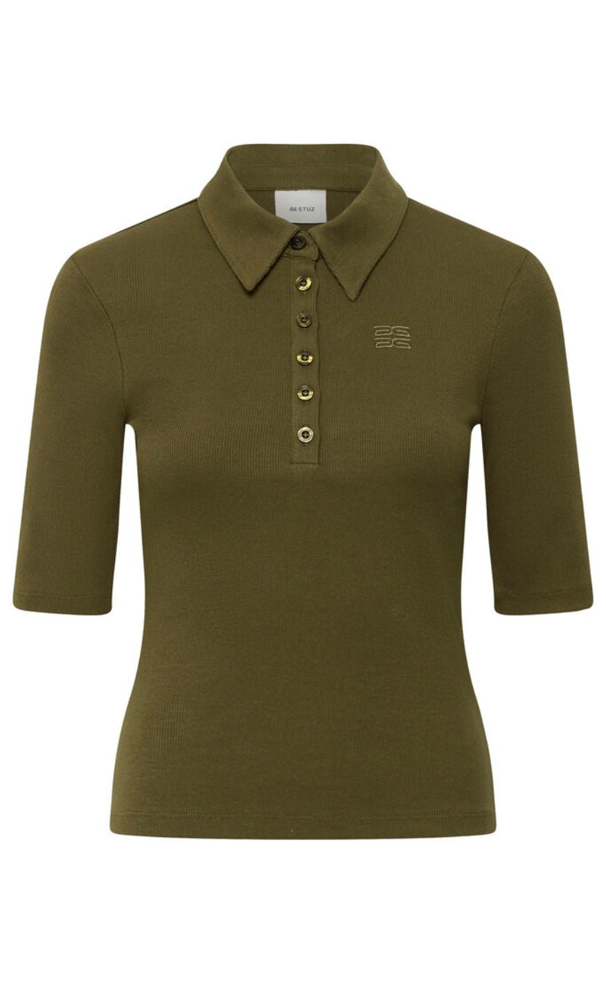 Gestuz Topp - Drew Polo - Military Olive