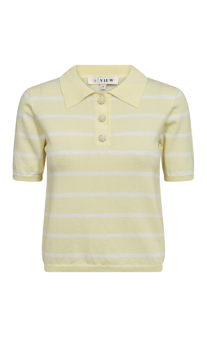 A-View Genser - Elo Polo - Yellow/White
