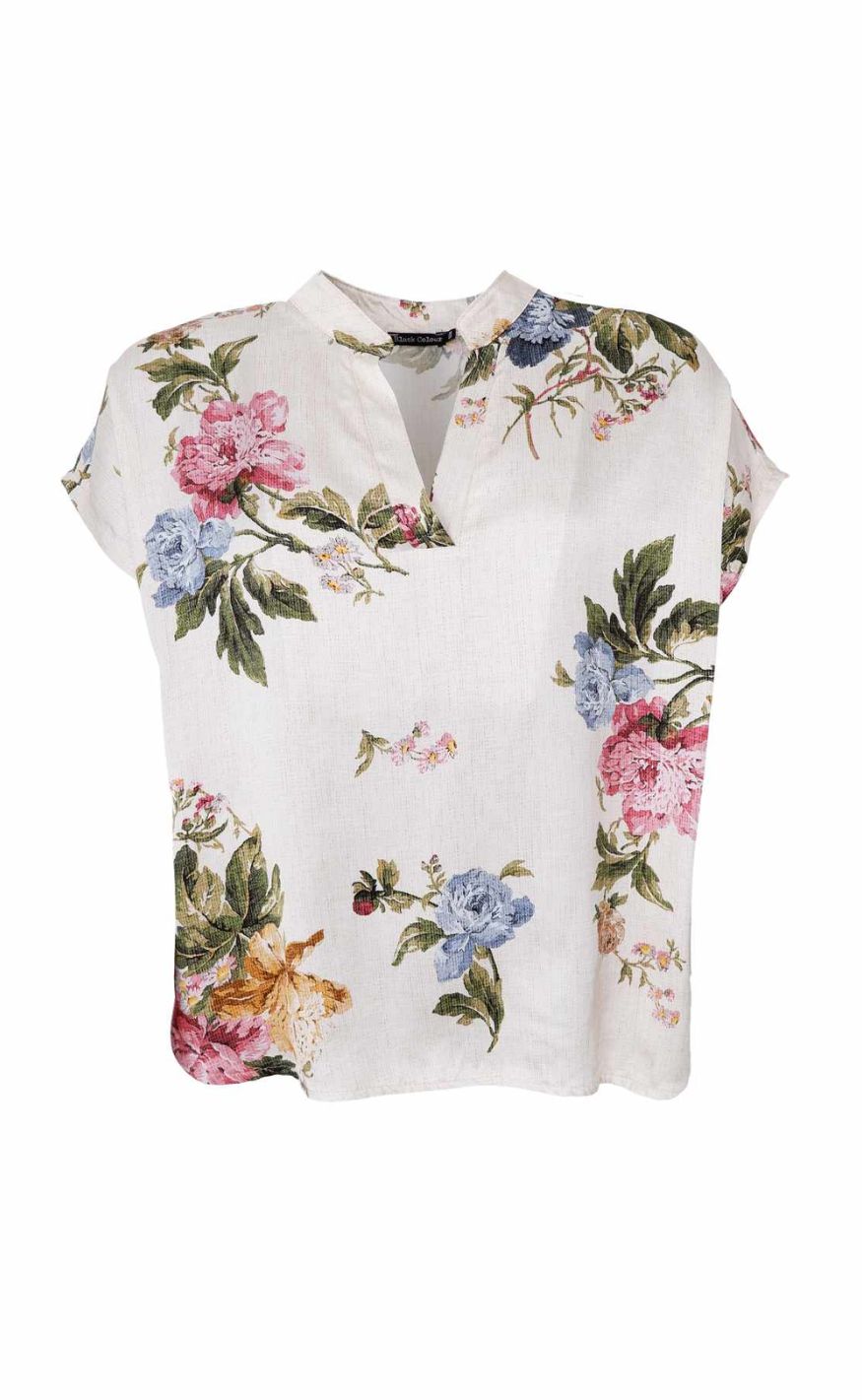 Black Colour Bluse - Zalina SS - Creme