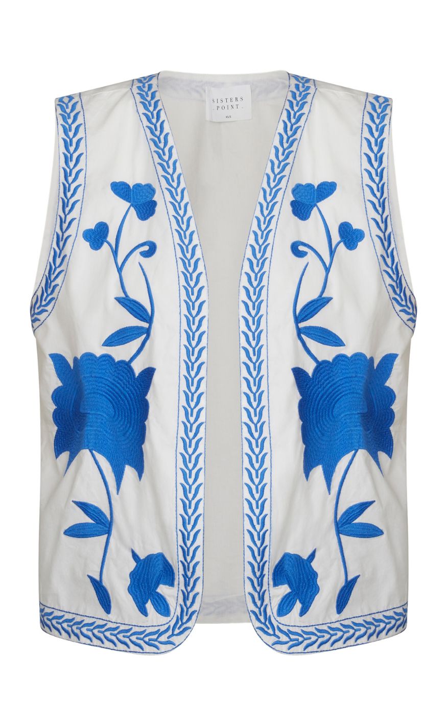 Sisters Point Vest - SAVANA-VE - White/Blue