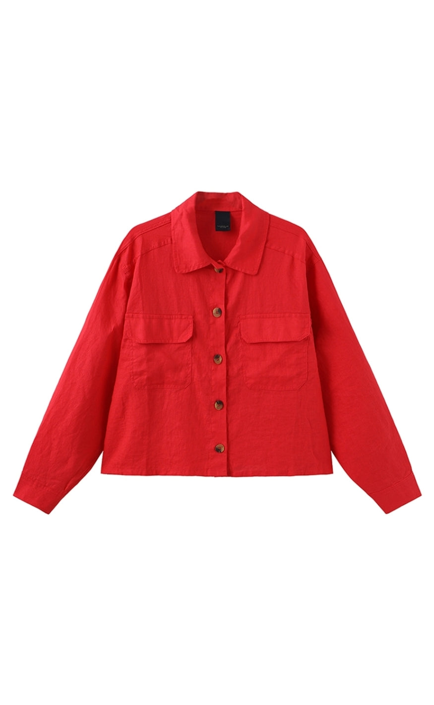 Luxzuz Skjorte - Ruby - 349 Flame Scarlet