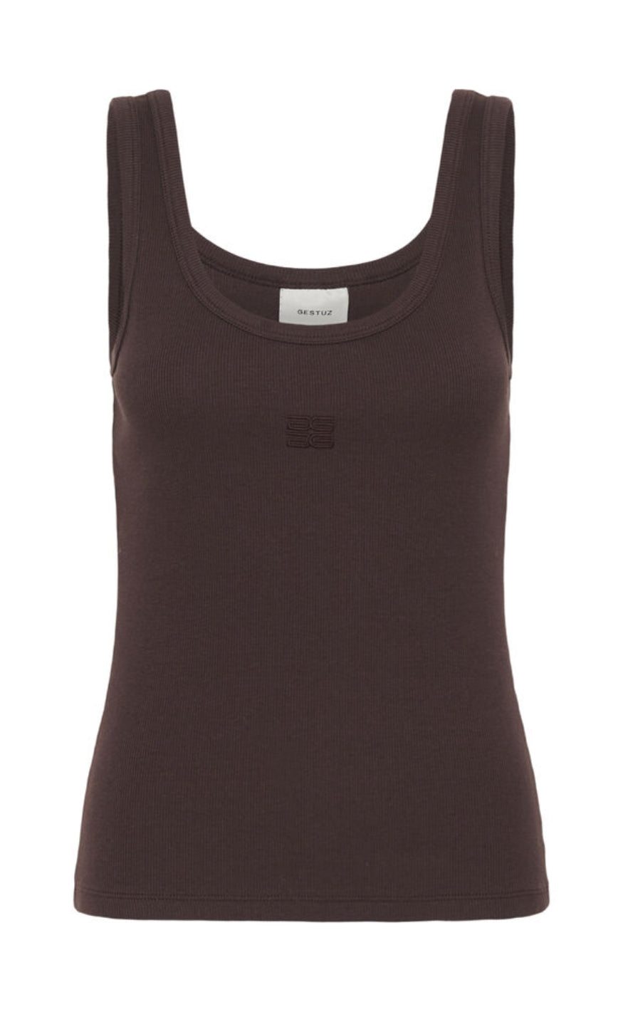 Gestuz Topp - Drew Logo 2.0 - Deep Plum
