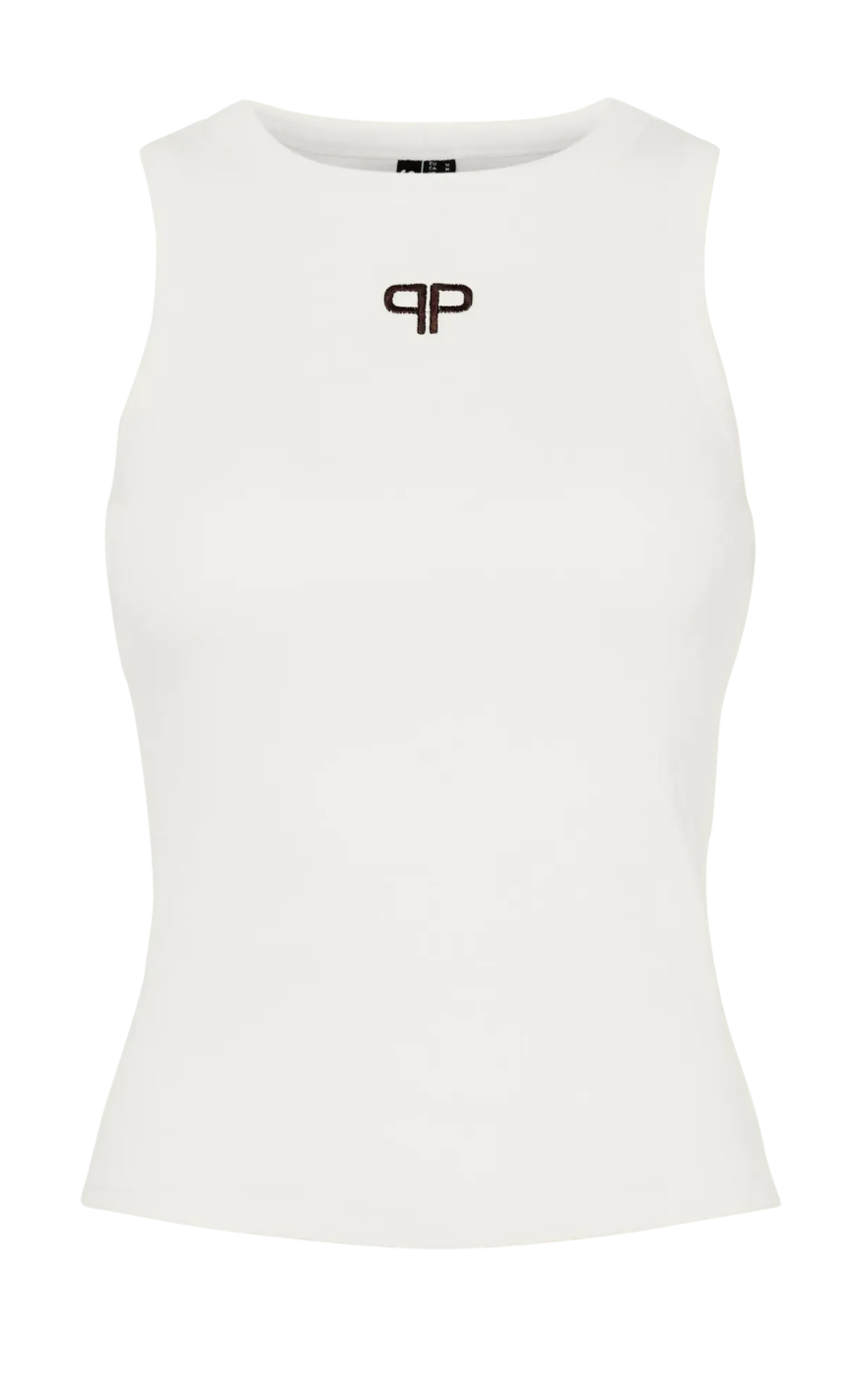 Pieces Topp - Mimi - Cloud Dancer/Delicioso
