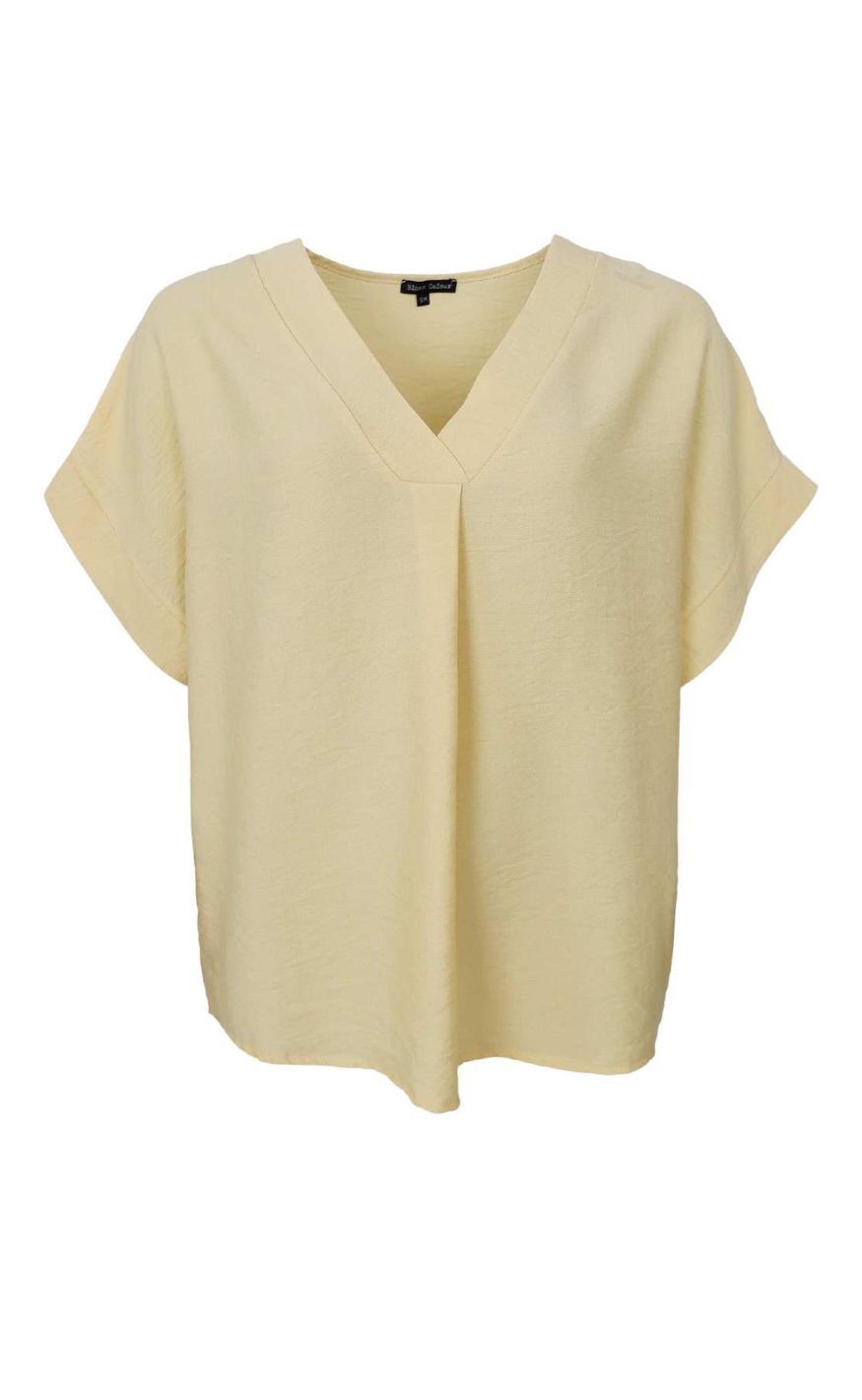 Black Colour Bluse - Samos - Lt. Yellow
