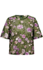 A-View Bluse - Fuschia - Dark Green