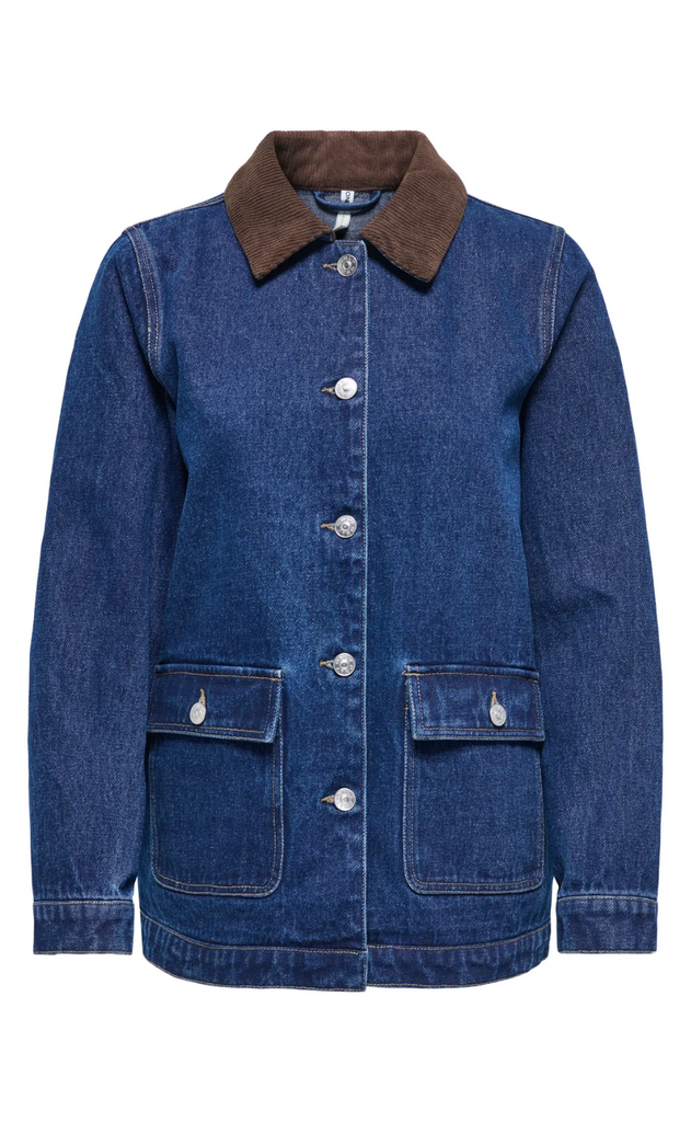 Only Jakke - Frankie LS - Dark Blue Denim