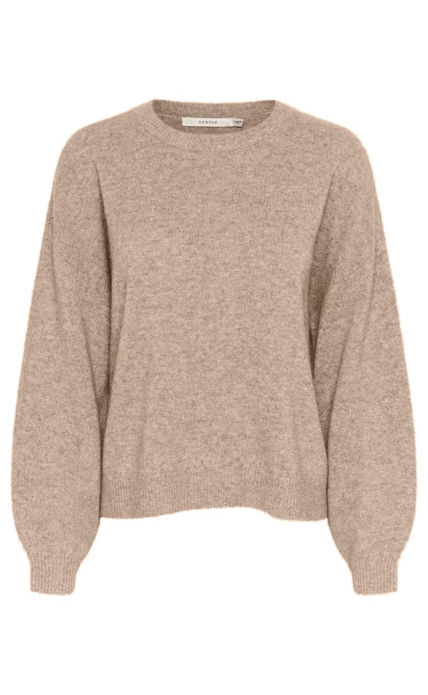 Gestuz Pullover - Casia - Light Weight Beige Melange