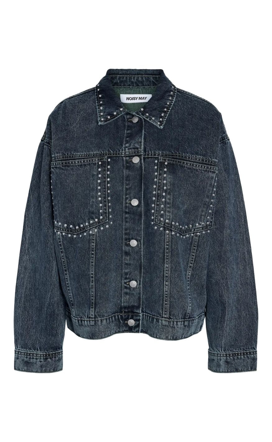Noisy May Jakke - Oreon Kettie - Medium Blue Denim