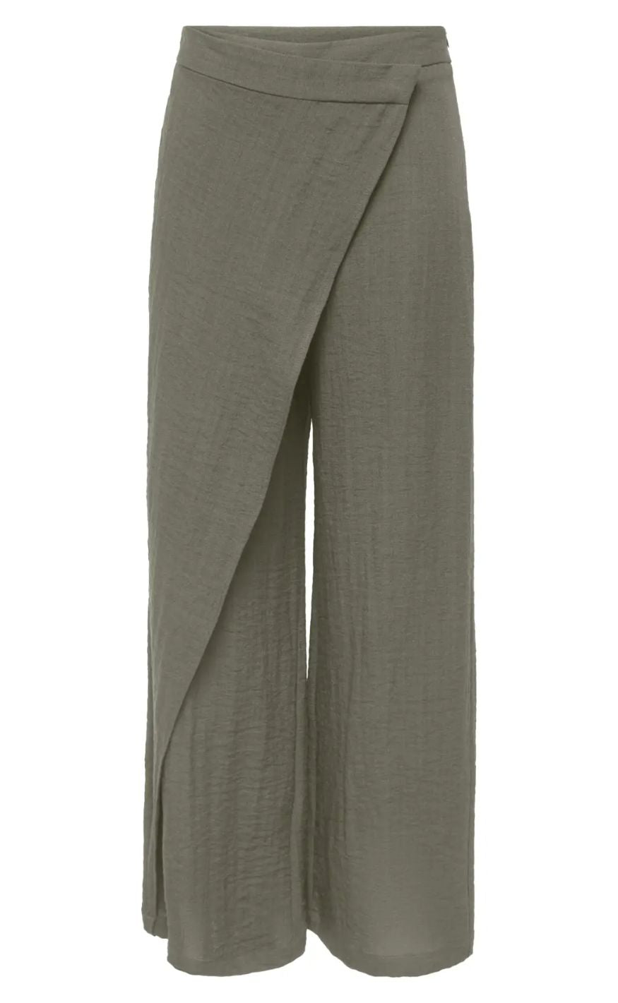 ONLY Bukser - Dusta Wide - Smokey Olive