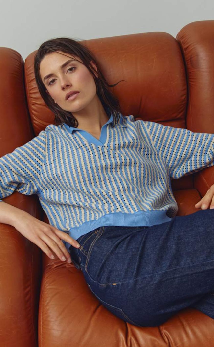 Noella Genser - Makenna - Deon Blue Stripe