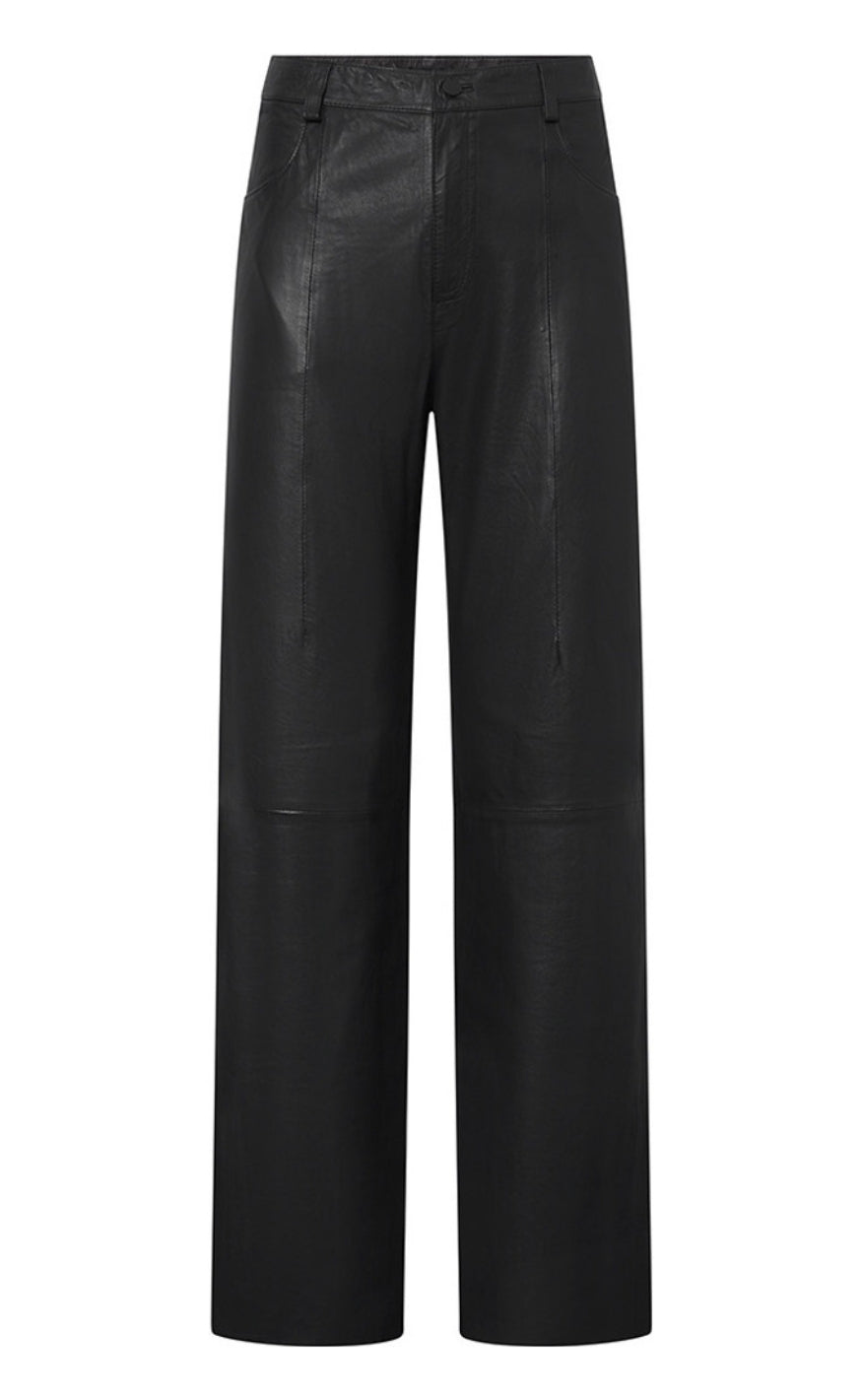 Depeche Bukser - Boa HW Straight - Black