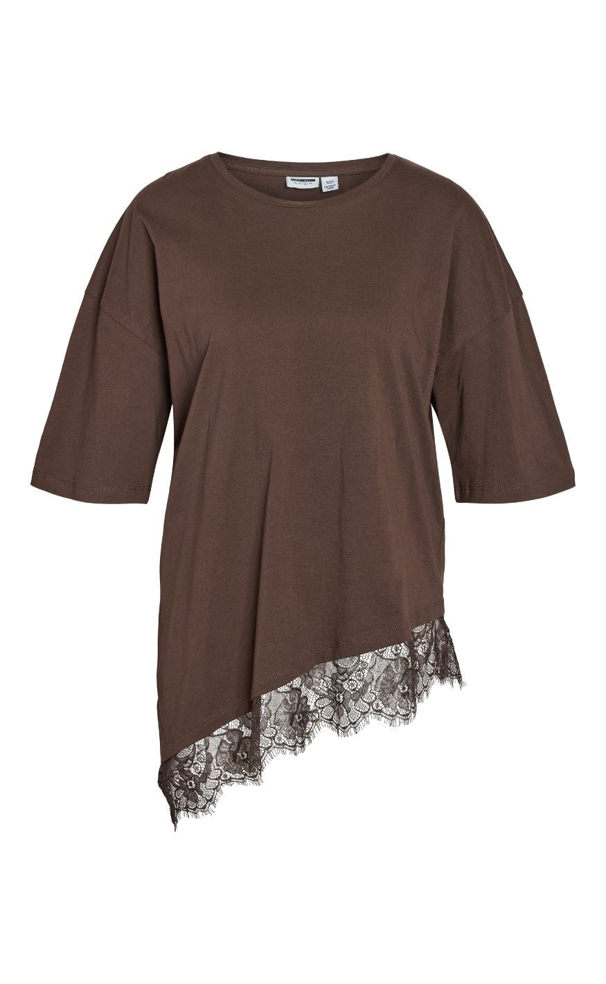 Noisy May T-shirt - Easy Lace - Chocolate Brown/Chocolate